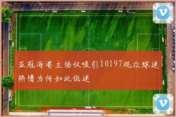 亚冠海港主场仅吸引10197观众球迷热情为何如此低迷